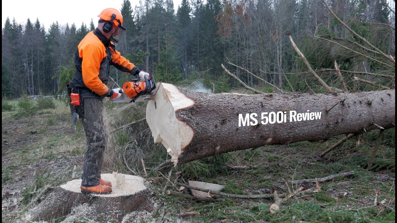 Stihl MS 500i - Test of the first chainsaw with fuel injection -  NordicWoodJournal