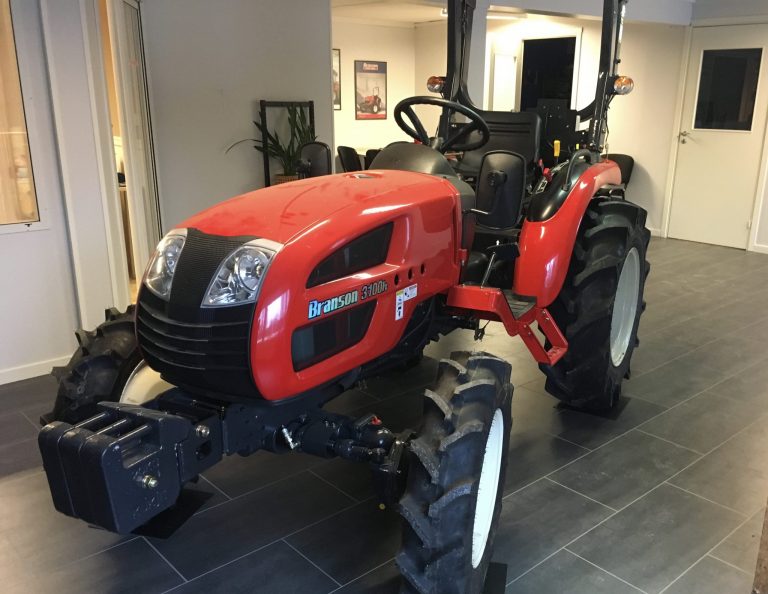 branson compact tractor at office