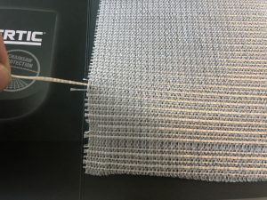 warp knitted chain saw protection fabric