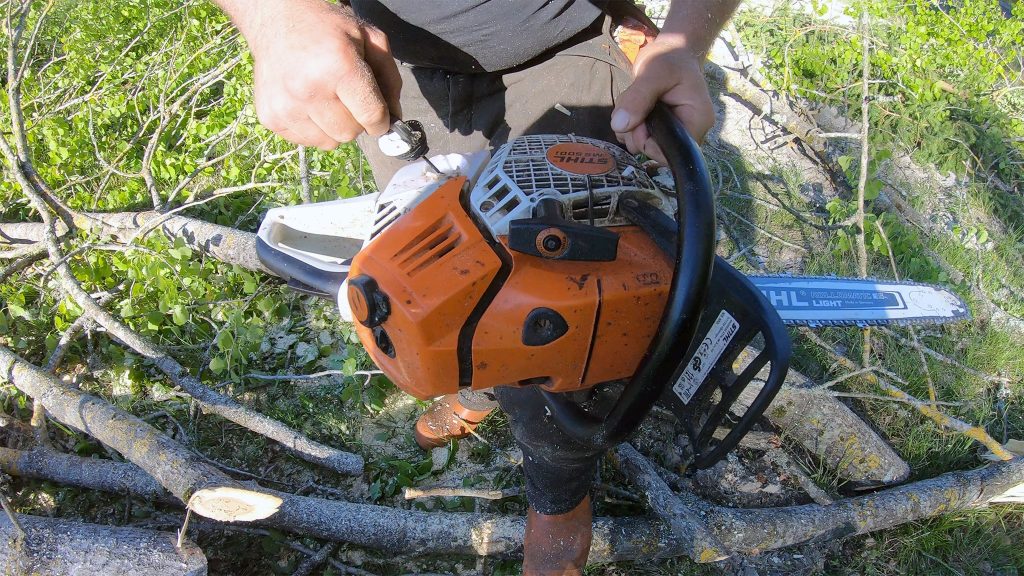 Close-up of Stihl MS 500i