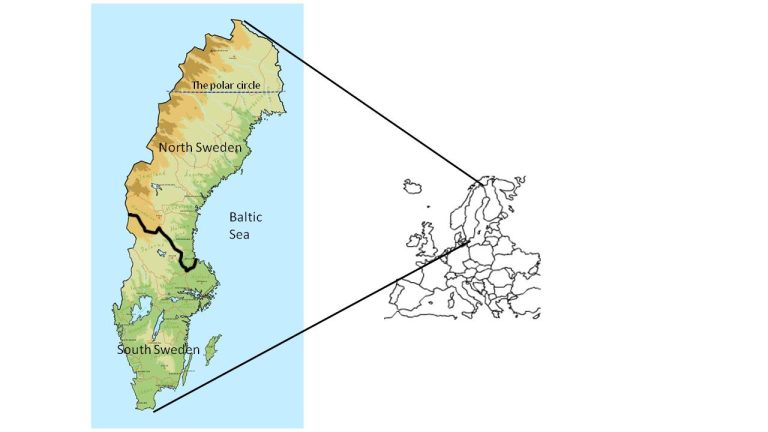 map sweden polar circle