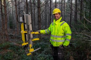 Thinning with a drone